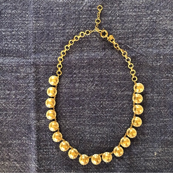J CREW Rhinestone/Crystal and Gold Statement Necklace. - Picture 8 of 11